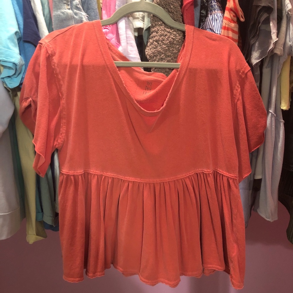 Free people peplum shirt